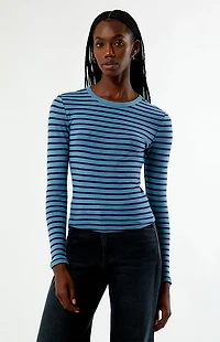 Your Favorite Jamie Striped Long Sleeve Crew Neck Top
