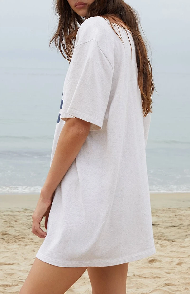 John Galt Light Gray Penelope 84 Off-The-Shoulder Oversized Top