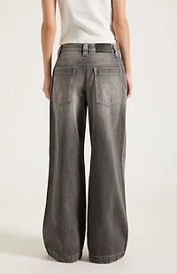 Pacsun Sloane Low Rise Ultra Baggy Jeans Gray Tinted