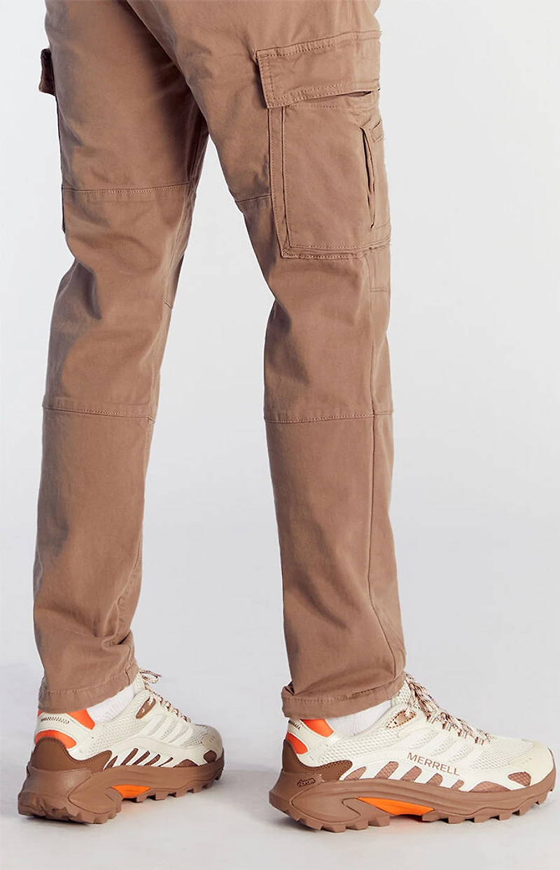 Pacsun Stretch Taupe Slim Cargo Pants