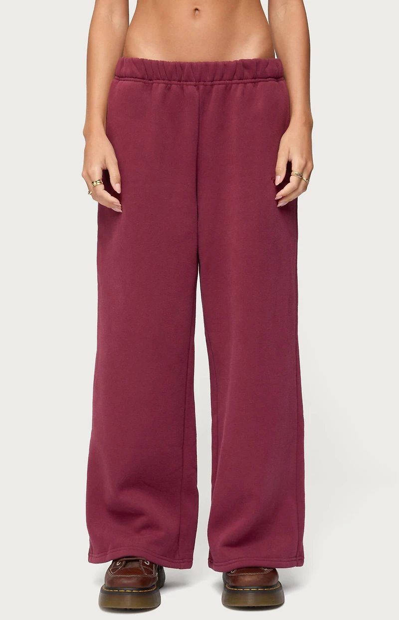 Edikted Basic Girl Wide Leg Sweatpants