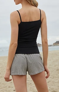 John Galt Striped Keira Pajama Shorts