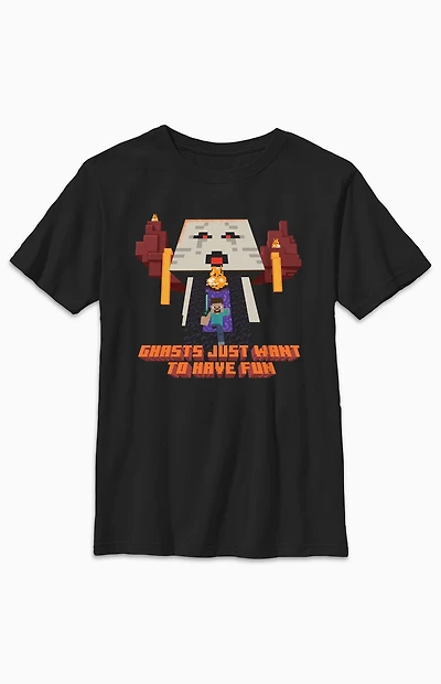 Kids Minecraft Ghasts T-Shirt