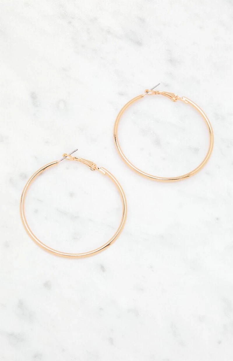 John Galt Gold Hoop Earrings