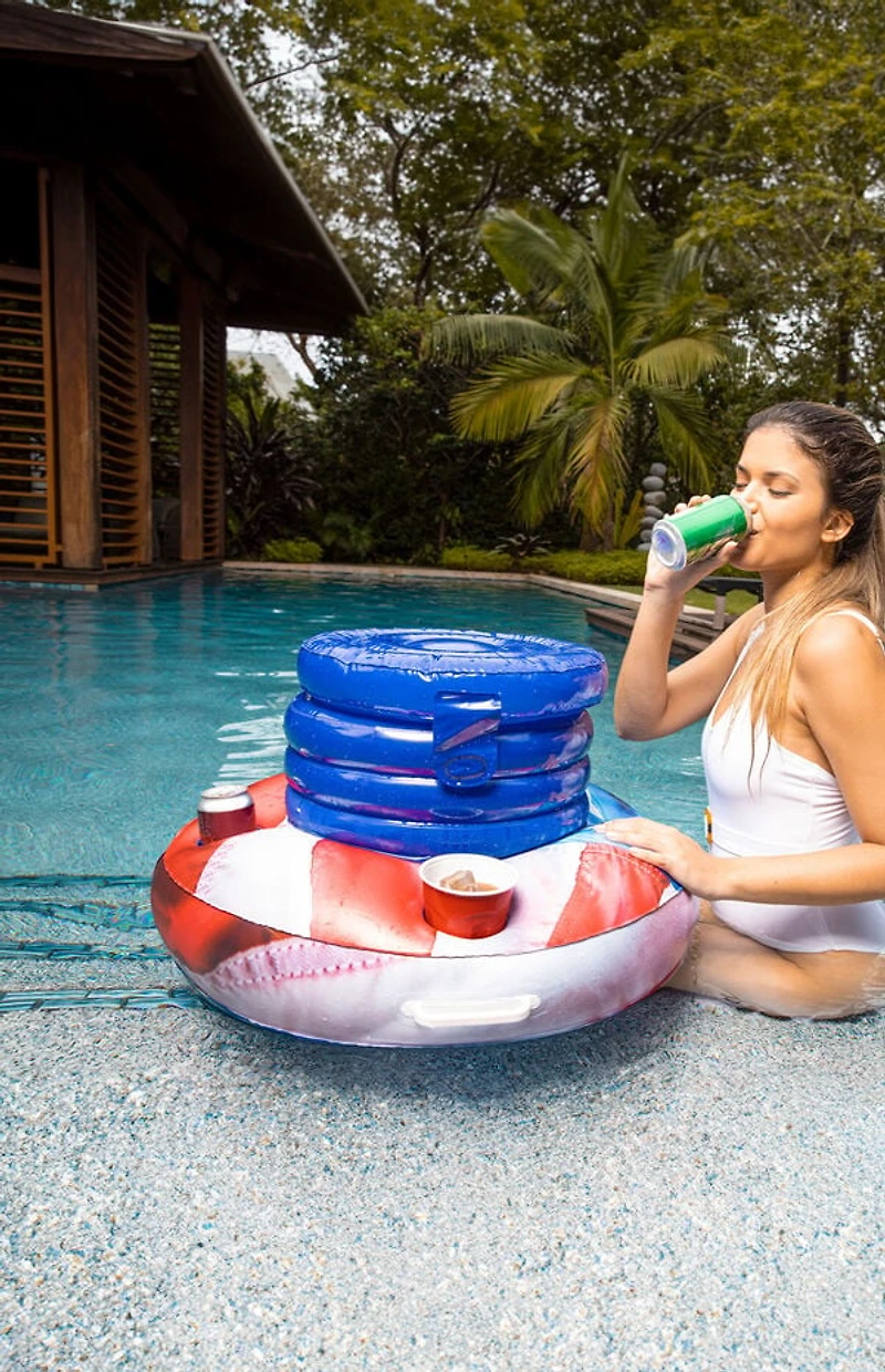 PoolCandy Stars & Stripes Floating Drink Cooler