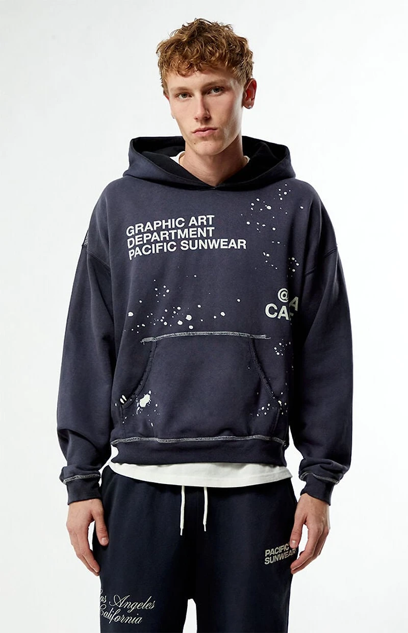 Pacsun Black Terrain Heavyweight Hoodie