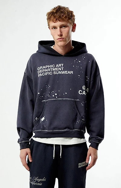 Pacsun Black Terrain Heavyweight Hoodie