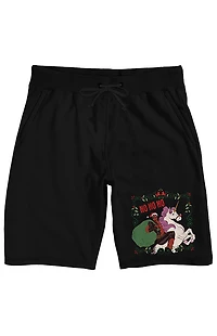 Deadpool Christmas Ho Sweat Shorts