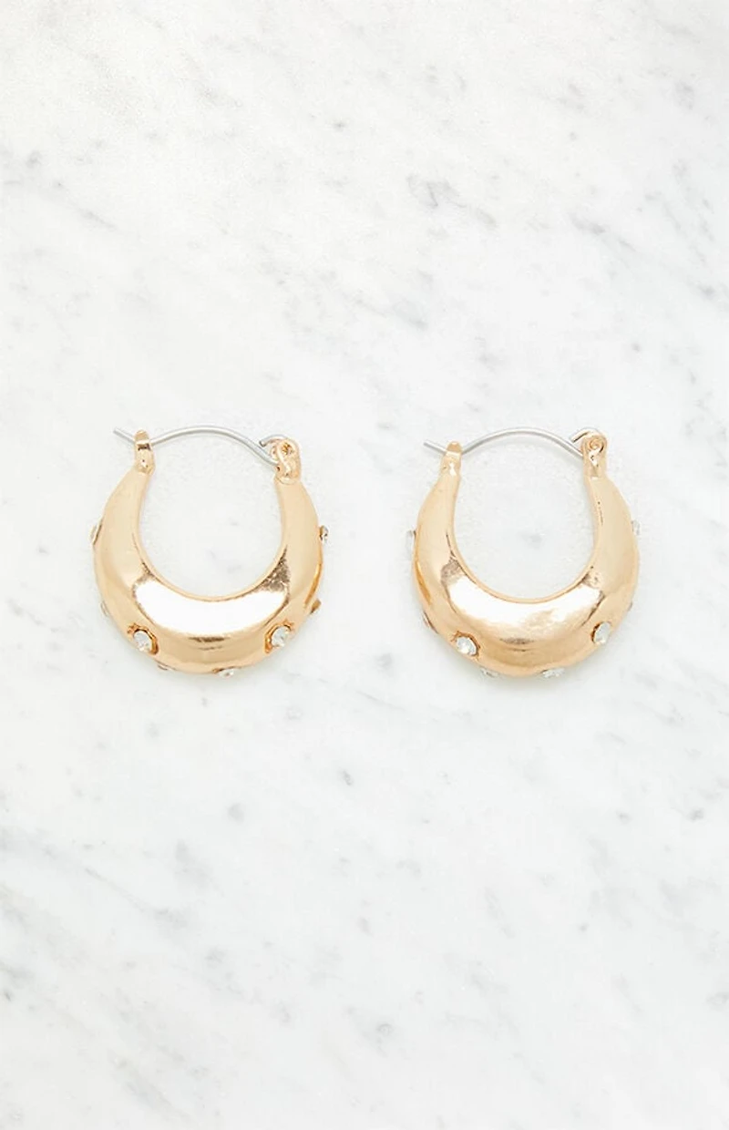 LA Hearts Starburst Hoop Earrings