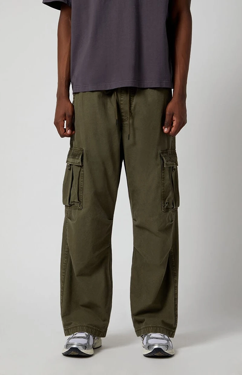 Pacsun Olive Ripstop Extreme Baggy Cargo Pants