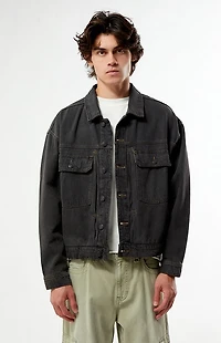 Pacsun Mason Washed Black Denim Jacket