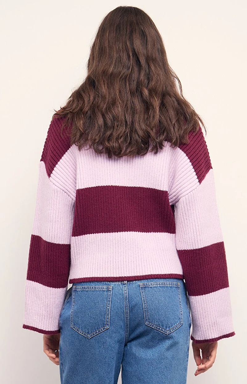 MINKPINK Freja Striped Chunky Knit Sweater