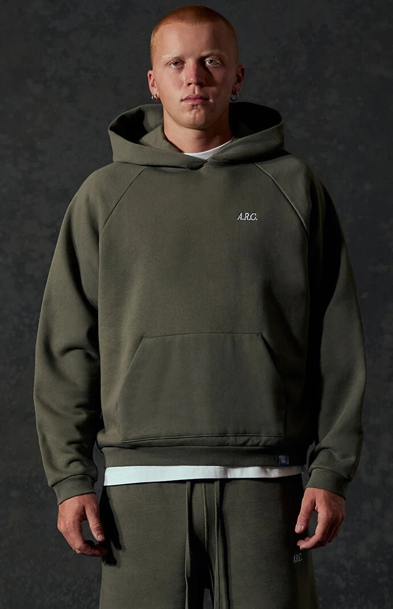 A.R.C. Green Heavyweight Standard Pullover Hoodie