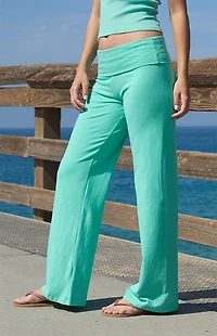 John Galt Teal Priscilla Flare Pants