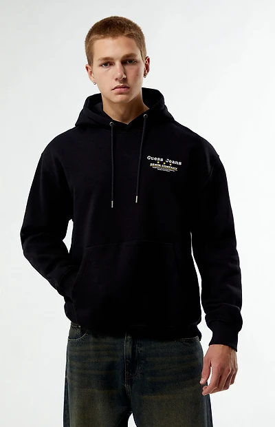 Guess Jeans Black Denim Company Hoodie