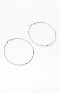 Pacsun Basic Silver Hoop Earrings