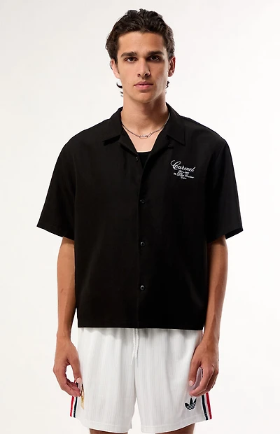 Pacsun Black Carmel Camp Shirt