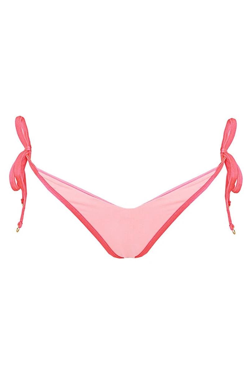 Maaji Pink Dreamscape Tie Side Bikini Bottom