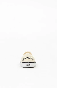 Vans Rose & Thorn Embroidered Classic Slip-On Shoes