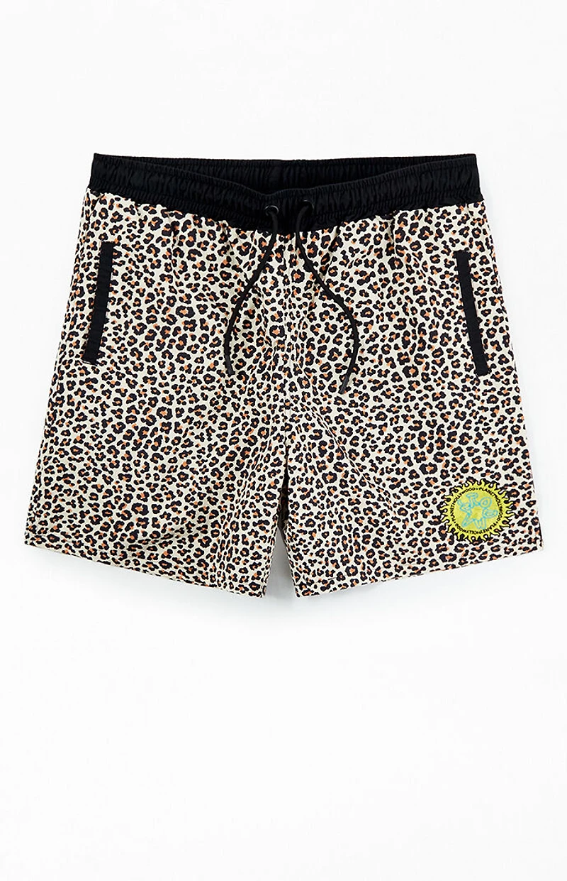 RODMAN BRAND Cheetah 7.5" Swim Trunks