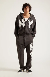 Pacsun NY Raw Applique Baggy Sweatpants