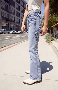 John Galt Light Blue Abbie Cargo Jeans