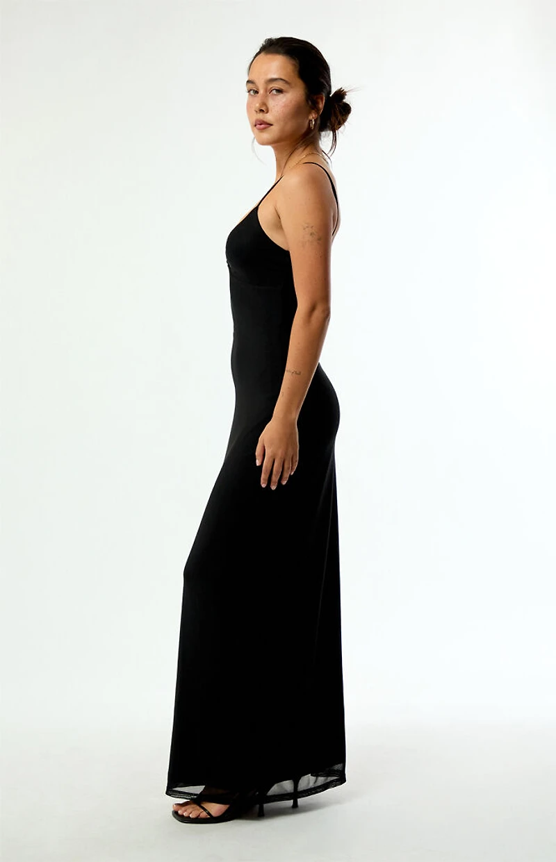 Beverly and Beck Elena Mesh Maxi Dress