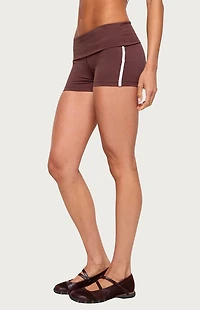 Edikted Ambar Contrast Stripe Shorts