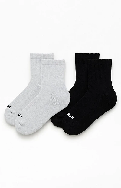 Pacsun 2-Pack Quarter Crew Socks