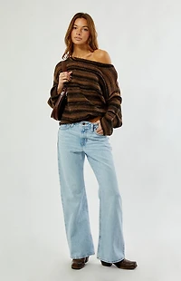 Rhythm Striped Baklava Knit Sweater