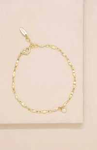 Ettika Day Dreamer Anklet With Crystal Charm