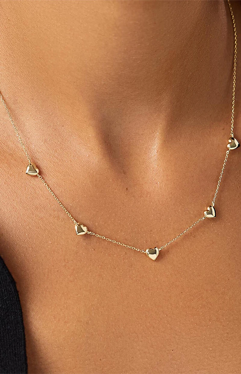 Ana Luisa Lev Mini Station Heart Necklace