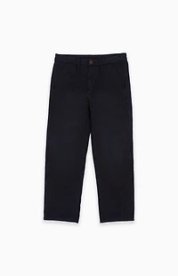 LOST Slacker Black Pinstripe Pants