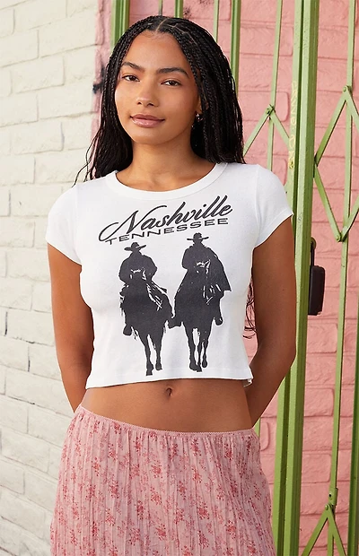 John Galt Ashlyn Nashville Cropped T-Shirt