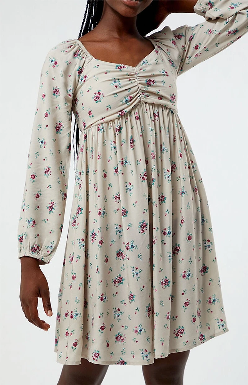 Pacsun Kids Ditsy Long Sleeve Mini Dress