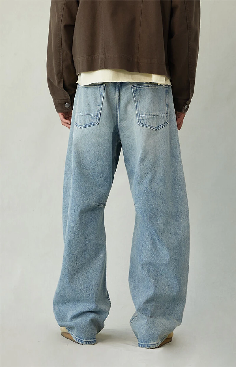 Pacsun Mason Baggy Barrel Jeans Light Indigo