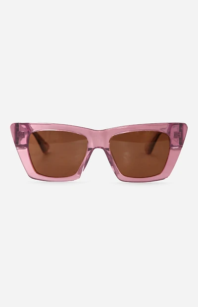 INDY Sunglasses Uptown Blush Square Sunglasses