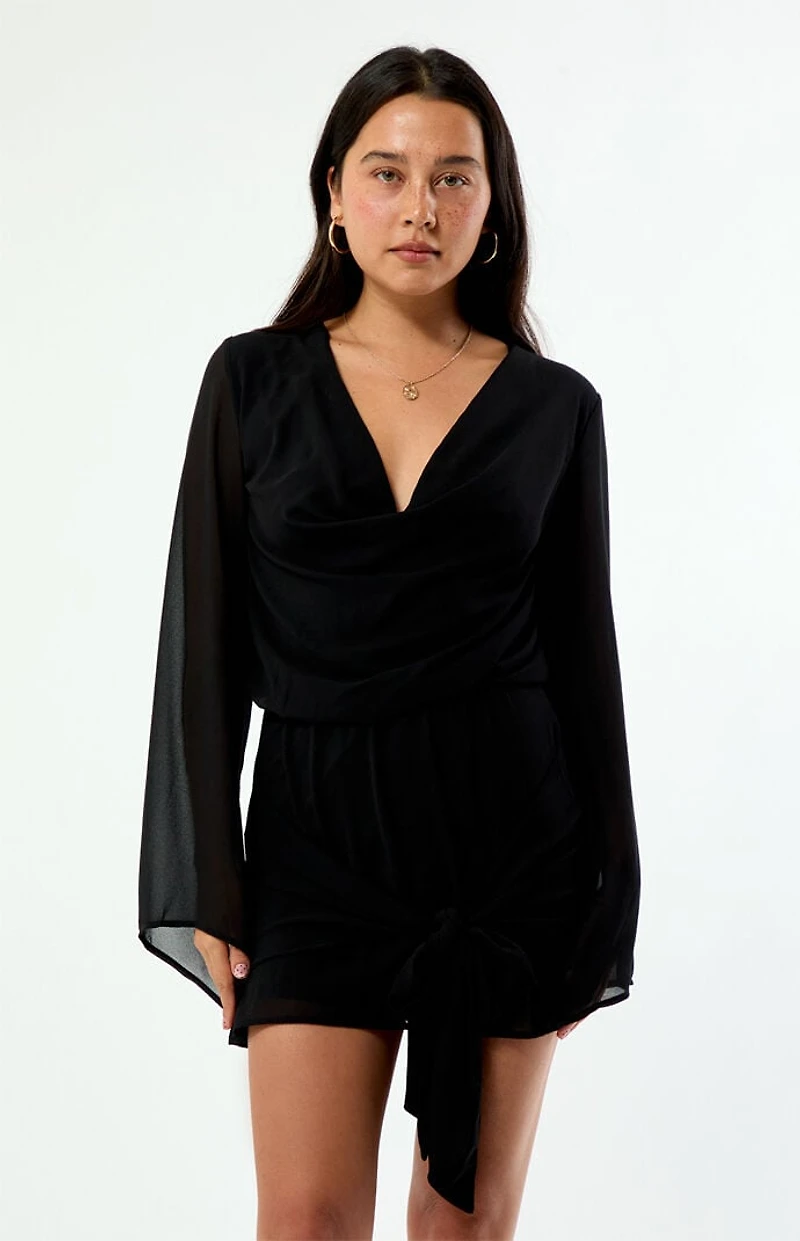 Beverly and Beck Rae Long Sleeve Mini Dress