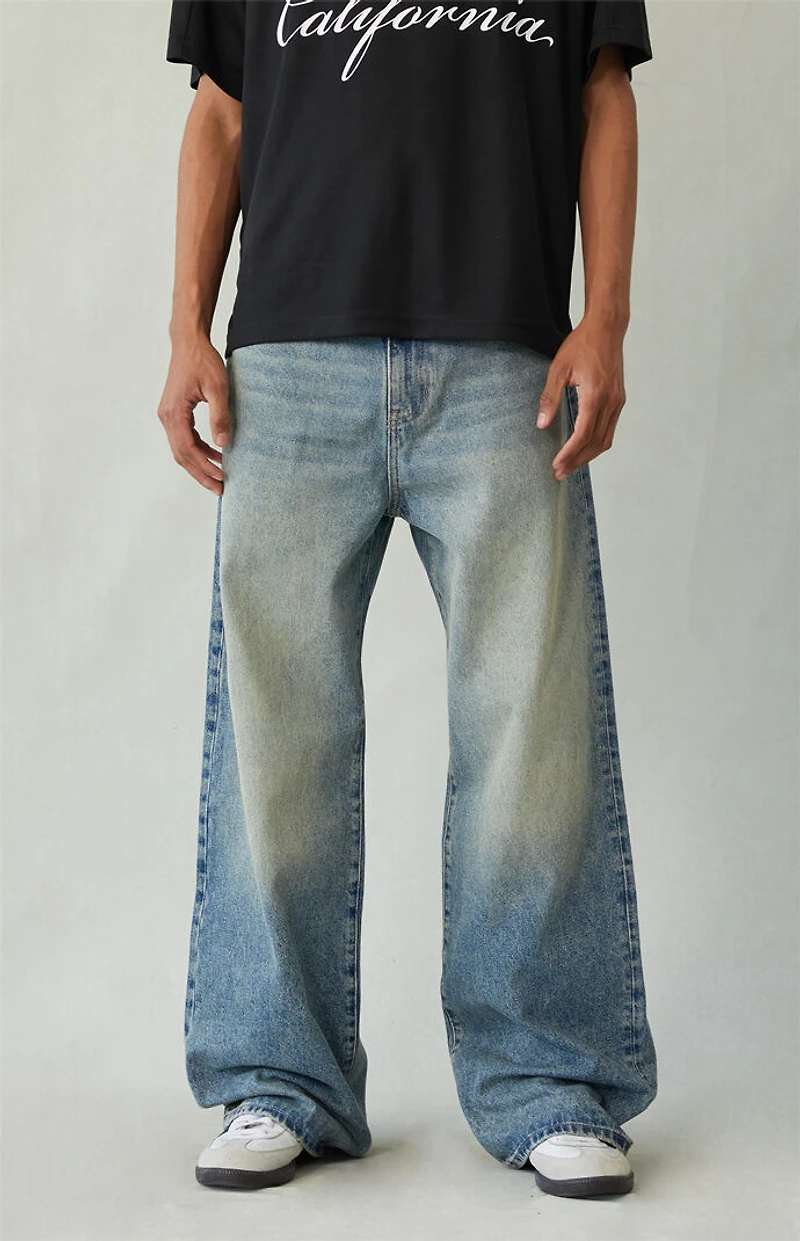 Pacsun Blake Extreme Baggy Jeans Medium Blue Tint