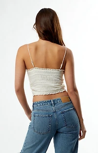 Your Favorite Noa Ruffle Tie Front Tank Top