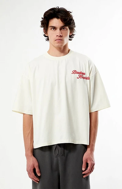 Pacsun Dead Hearts Club Cropped Boxy T-Shirt
