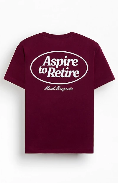 Motel Margarita Aspire To Retire Circle T-Shirt