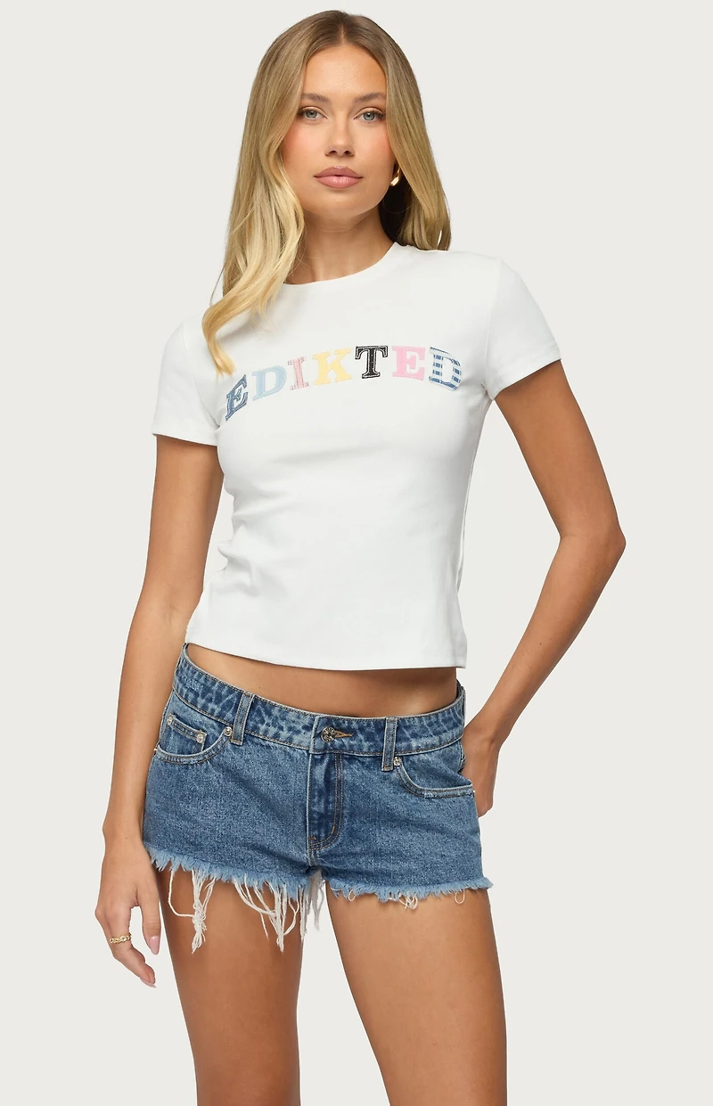 Edikted Patchwork Baby T-Shirt
