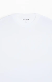PS Basics White Basic Oversized T-Shirt