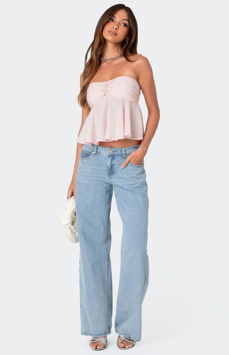 Edikted Starfish Strapless Top