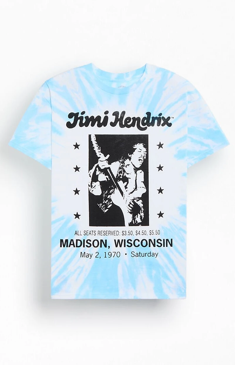 Jimi Hendrix Wisconsin Tie Dye T-Shirt