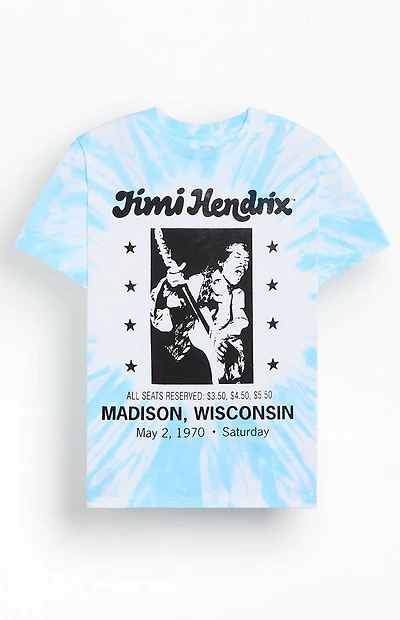 Jimi Hendrix Wisconsin Tie Dye T-Shirt