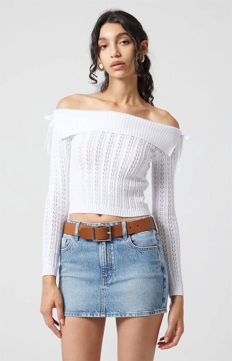 Beverly and Beck Elizabeth Off-The-Shoulder Sweater