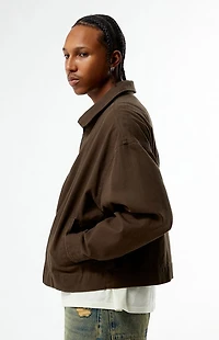 Pacsun Brown Double Seams Gas Jacket