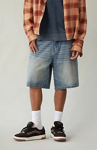 Pacsun Medium Indigo Tint Baggy Denim Shorts